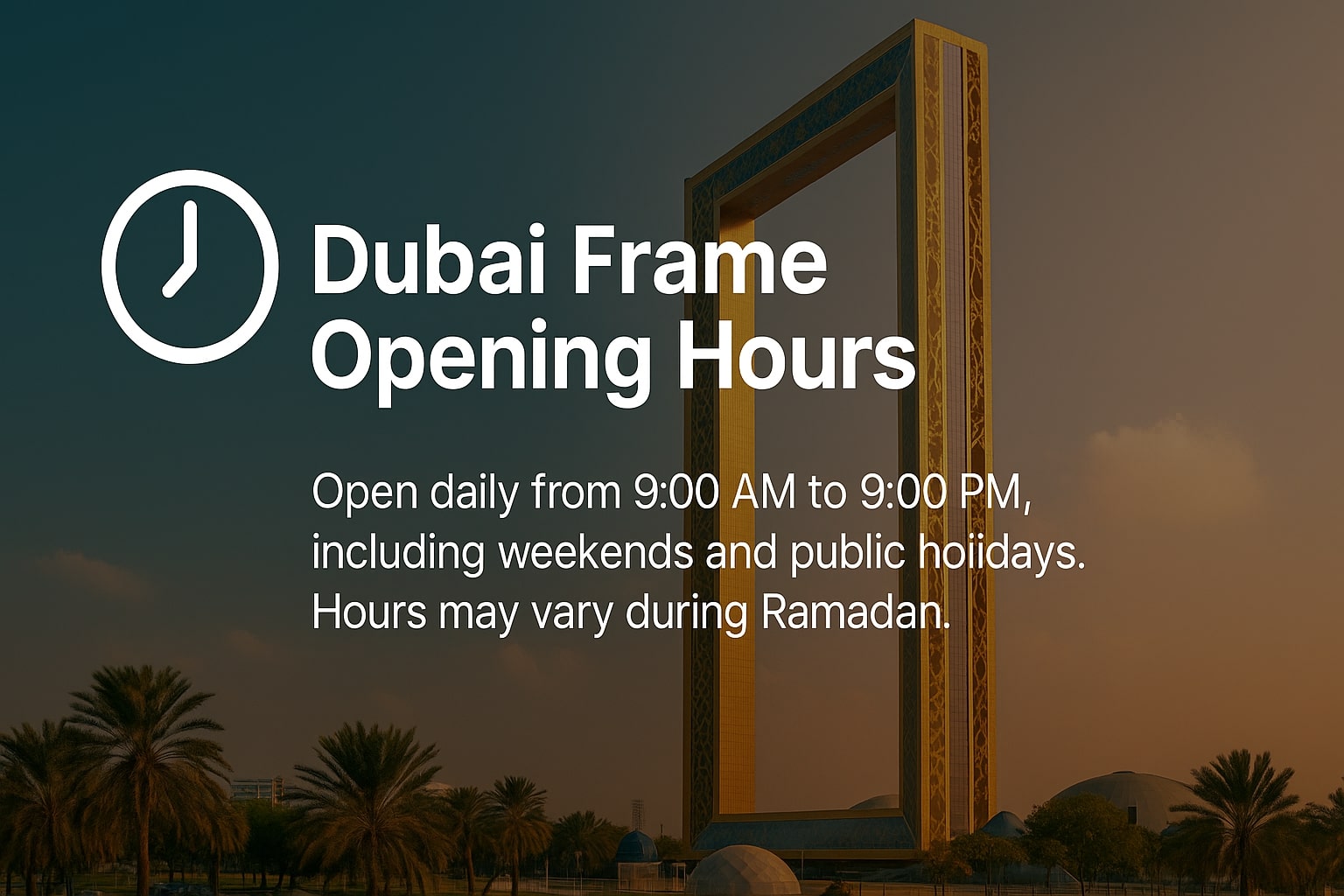 DubaiFrame Timings