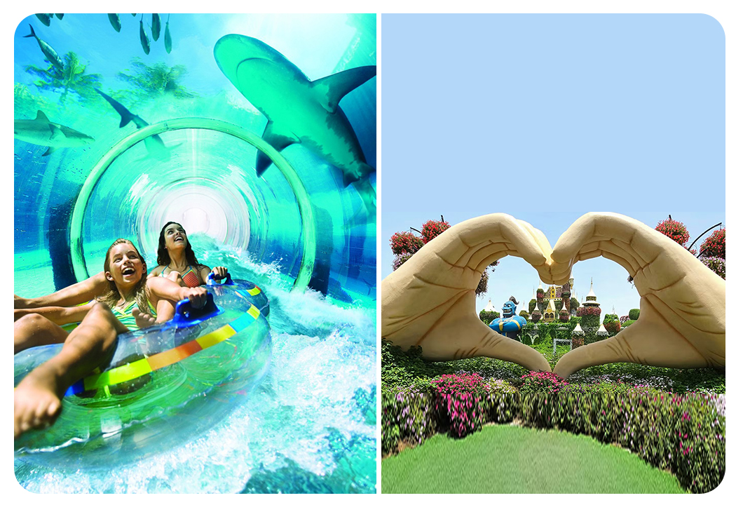 Atlantis Aquaventure Flexible Day Pass + Dubai Miracle Garden