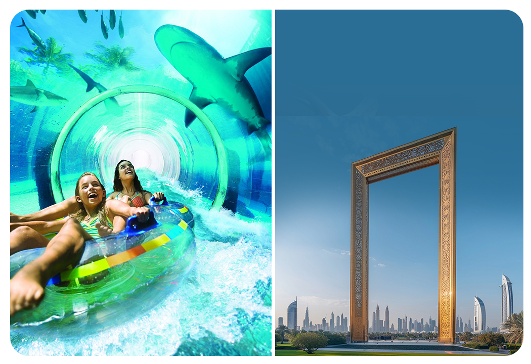 Atlantis Aquaventure Flexible Day Pass + Dubai Frame (General Admission)