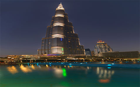 Dubai Fountain: Burj Khalifa