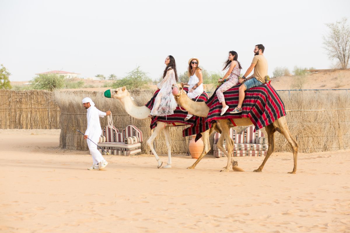 Hot Air Balloon in Dubai: Camel Ride