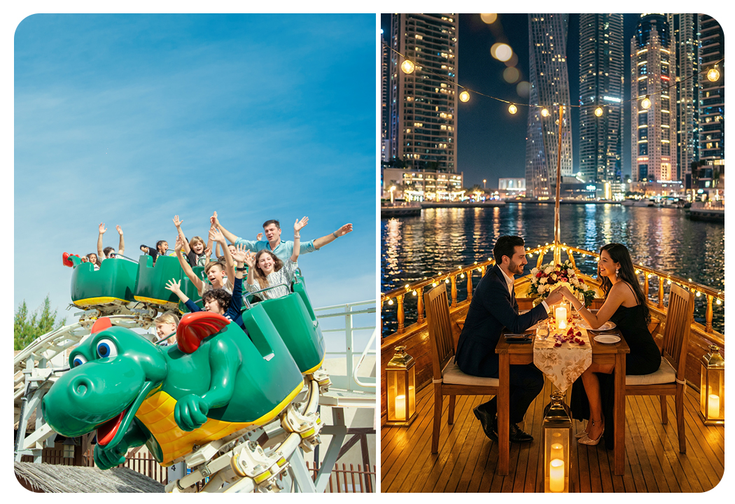 Dhow Cruise Dinner in Dubai Marina + Any 1 Park At Dubai Parks & Resorts With Free Shuttle