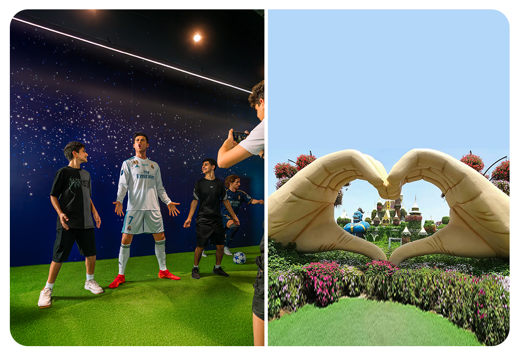 Real Madrid World Park + Dubai Miracle Garden