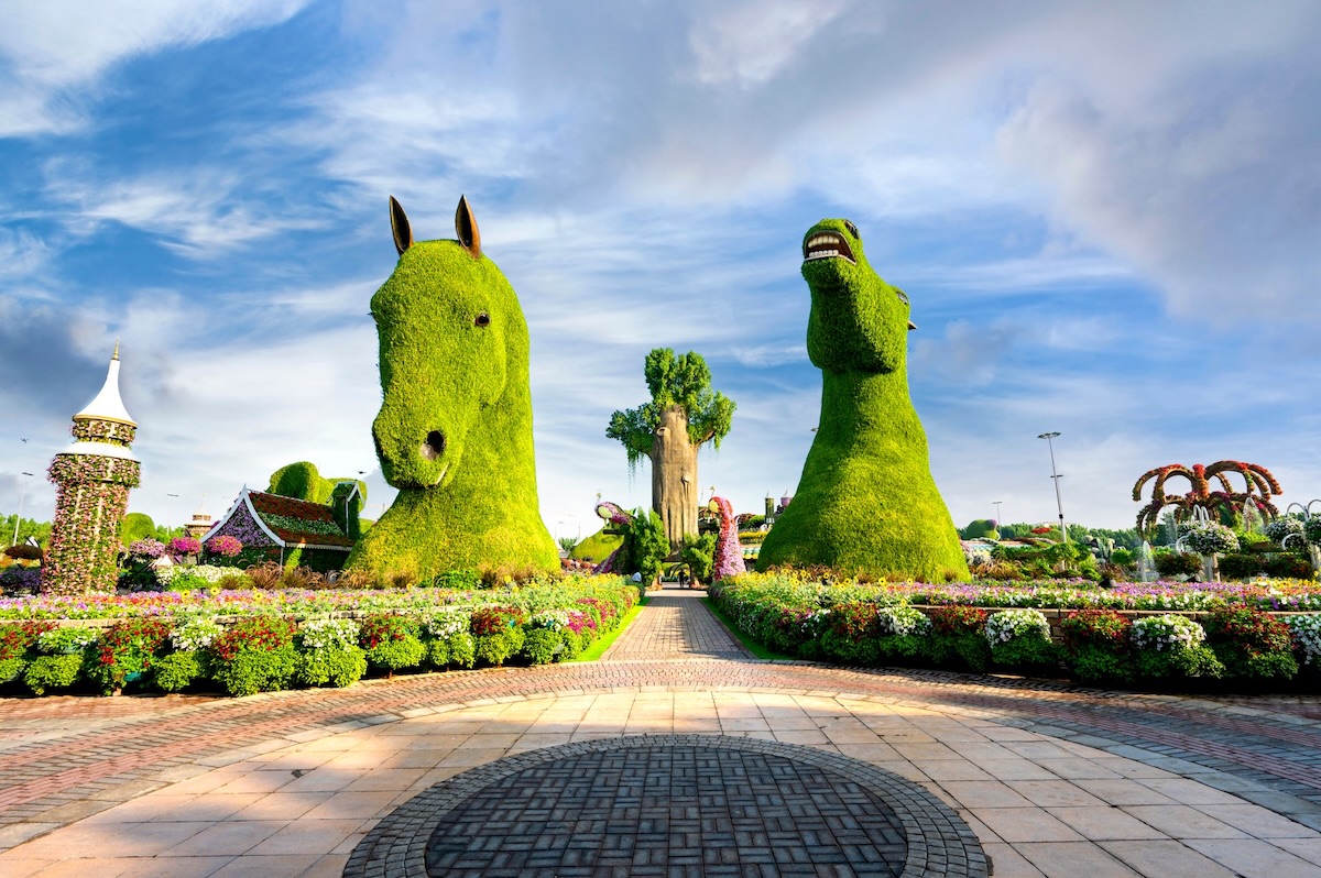 Dubai Miracle Garden: Horse Garden