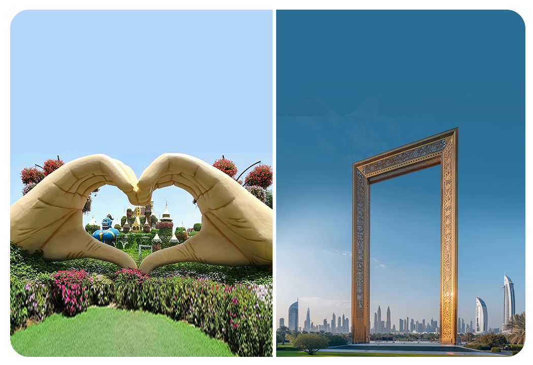 Miracle Garden + Dubai Frame (General Admission)